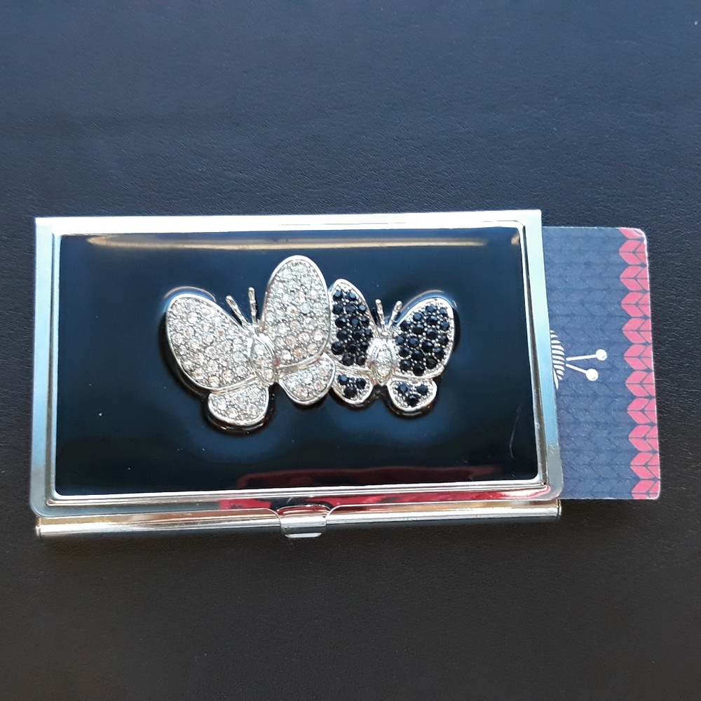 Butterfly Card holder with mirror